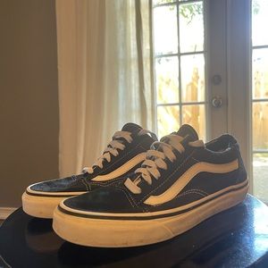 Black vans, size 7